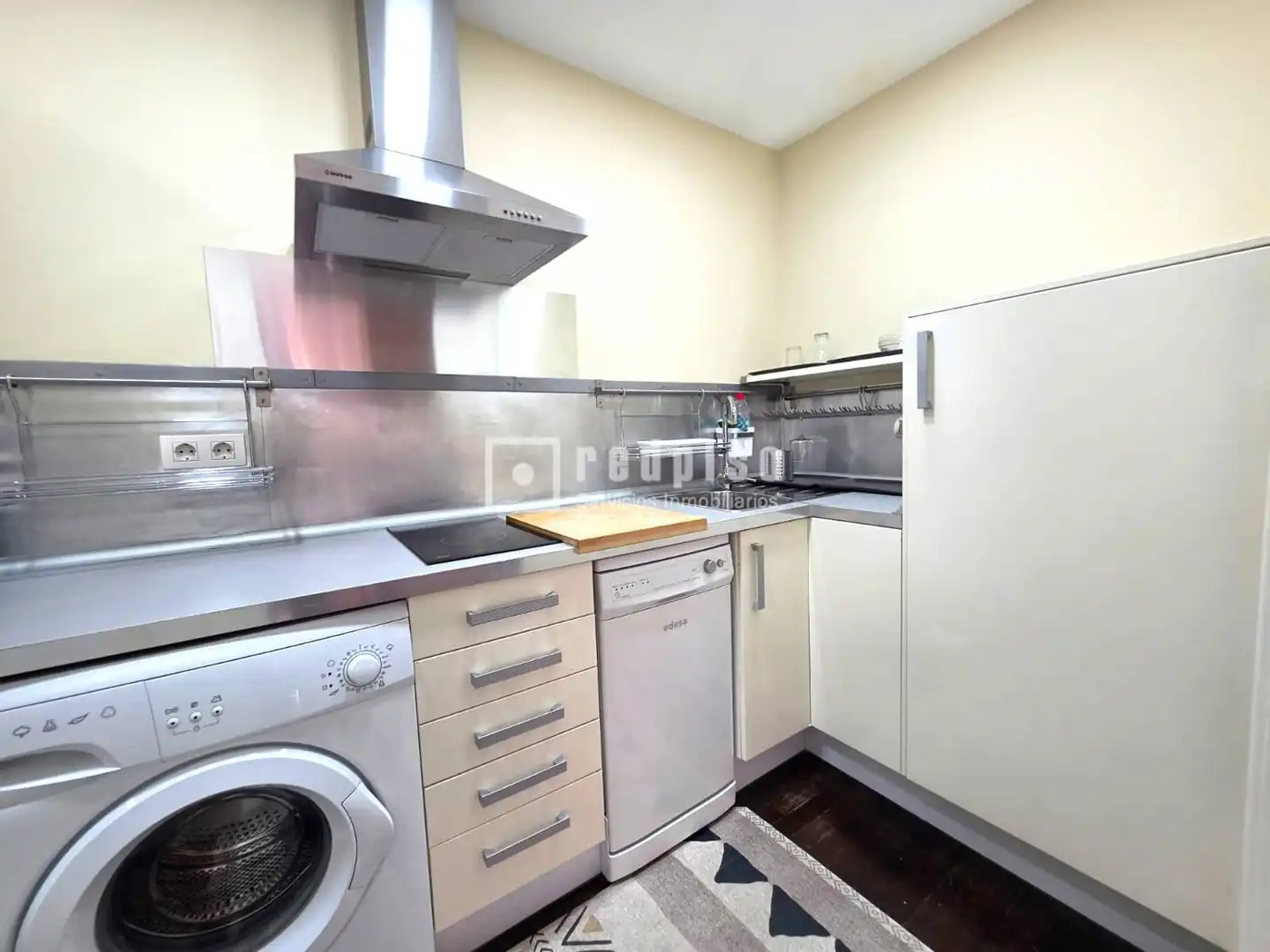 Cocina de Piso de alquiler en Madrid con Aire acondicionado, Calefacción y Parquet