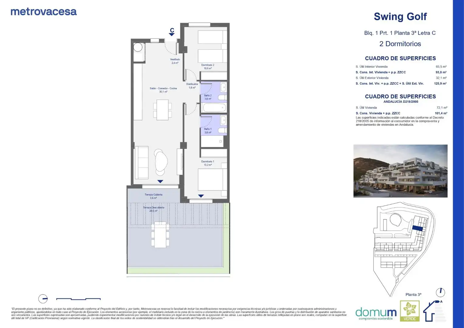Apartment with terrace for sale in San Juan de los Terreros, imagen 9
