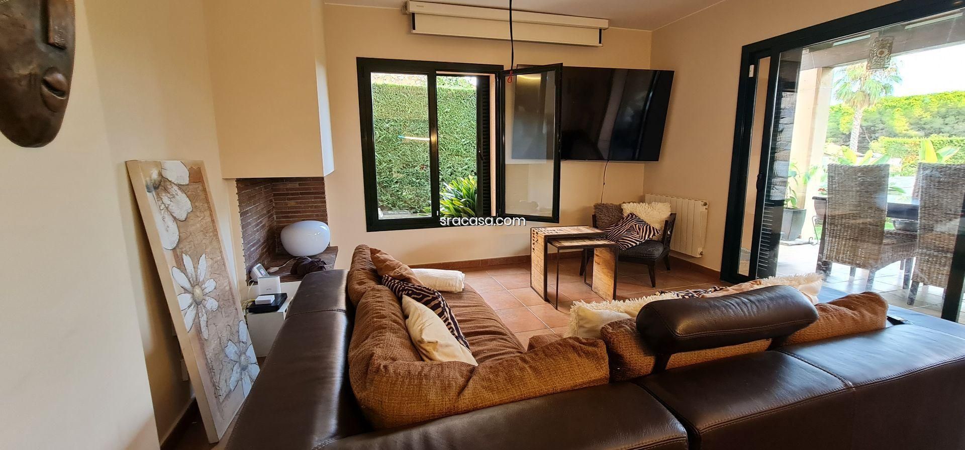 Living room of House or chalet to rent in Santa Cristina d'Aro  with Heating, Private garden and Terrace