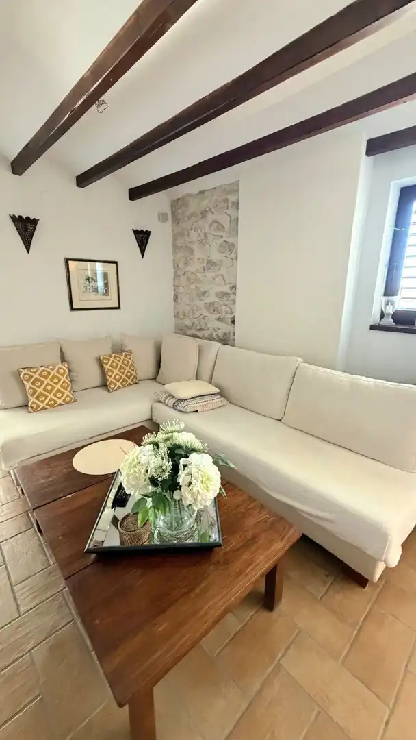 Sala de estar de Casa o chalet en venta en Benitachell / El Poble Nou de Benitatxell con Aire acondicionado, Calefacción y Jardín privado