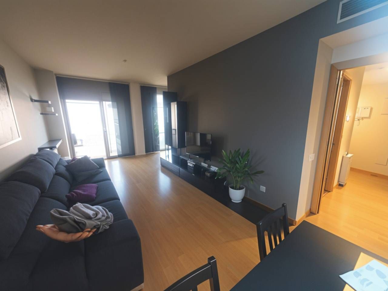 Sala d'estar de Pis de lloguer en Barberà del Vallès amb Aire condicionat, Calefacció i Parquet