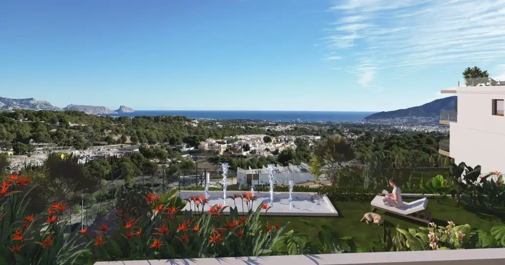 Jardín de Casa o chalet en venta en Polop con Aire acondicionado, Calefacción y Jardín privado