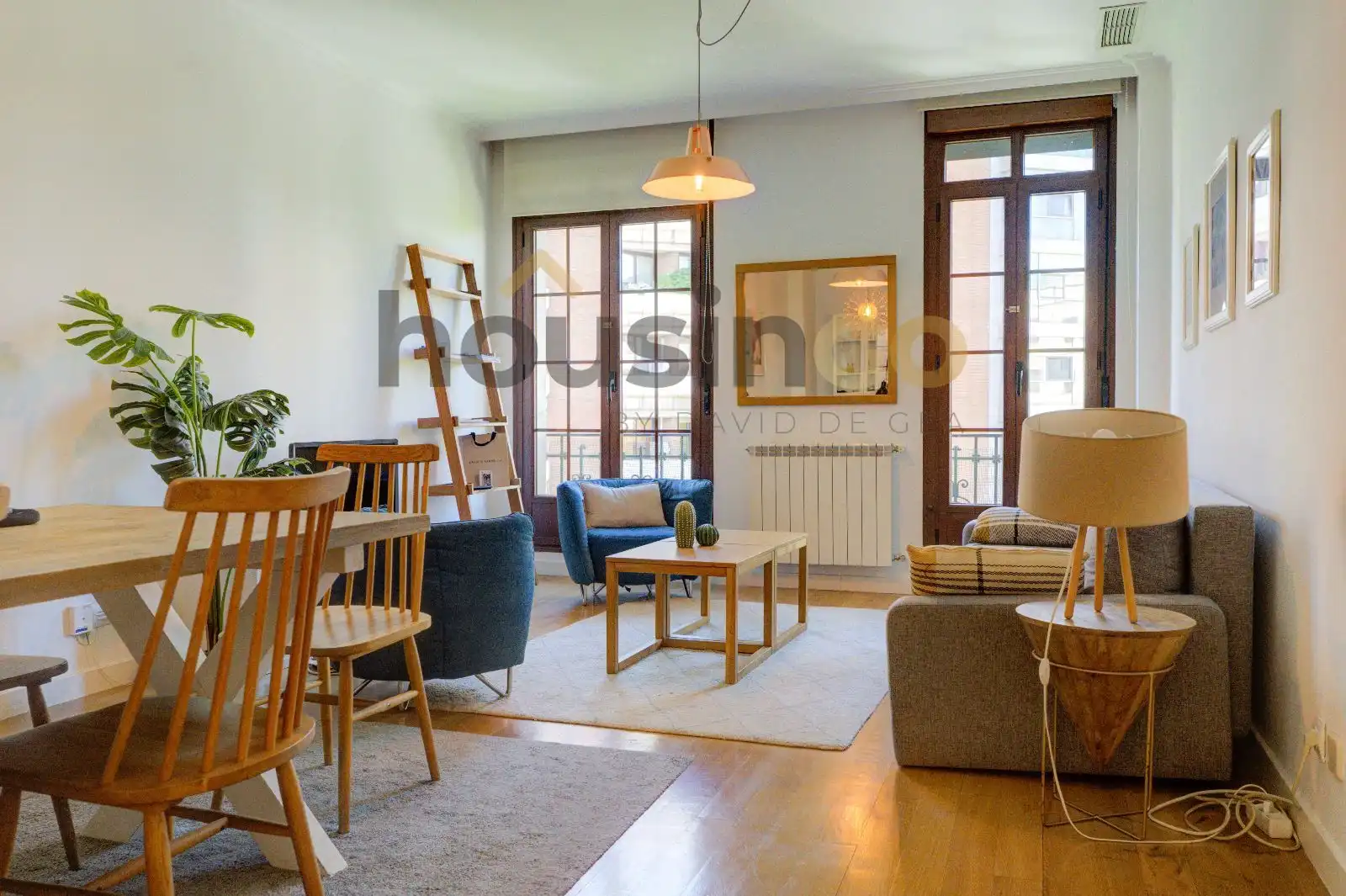 Sala de estar de Piso de alquiler en Madrid con Aire acondicionado, Calefacción y Parquet