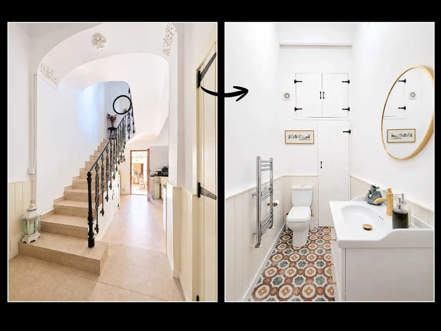 Badezimmer von Einfamilien-Reihenhaus zum Verkauf in El Pinós / Pinoso mit Terrasse
