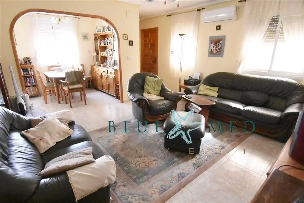 Sala de estar de Casa o chalet en venta en Mazarrón con Aire acondicionado, Jardín privado y Terraza