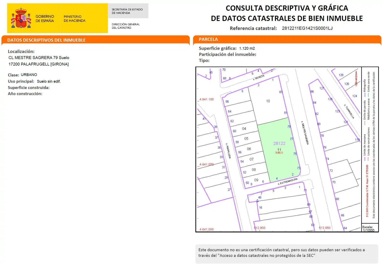 Terreny residencial en venda a Carrer del Mestre Sagrera 79, imagen 12
