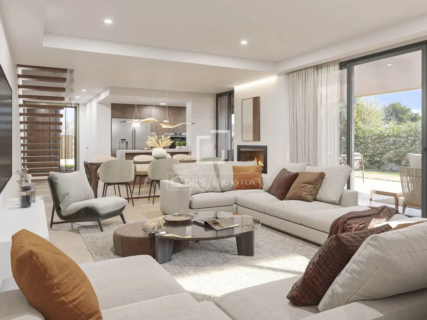 Sala de estar de Casa o chalet en venta en Godella con Aire acondicionado, Calefacción y Terraza