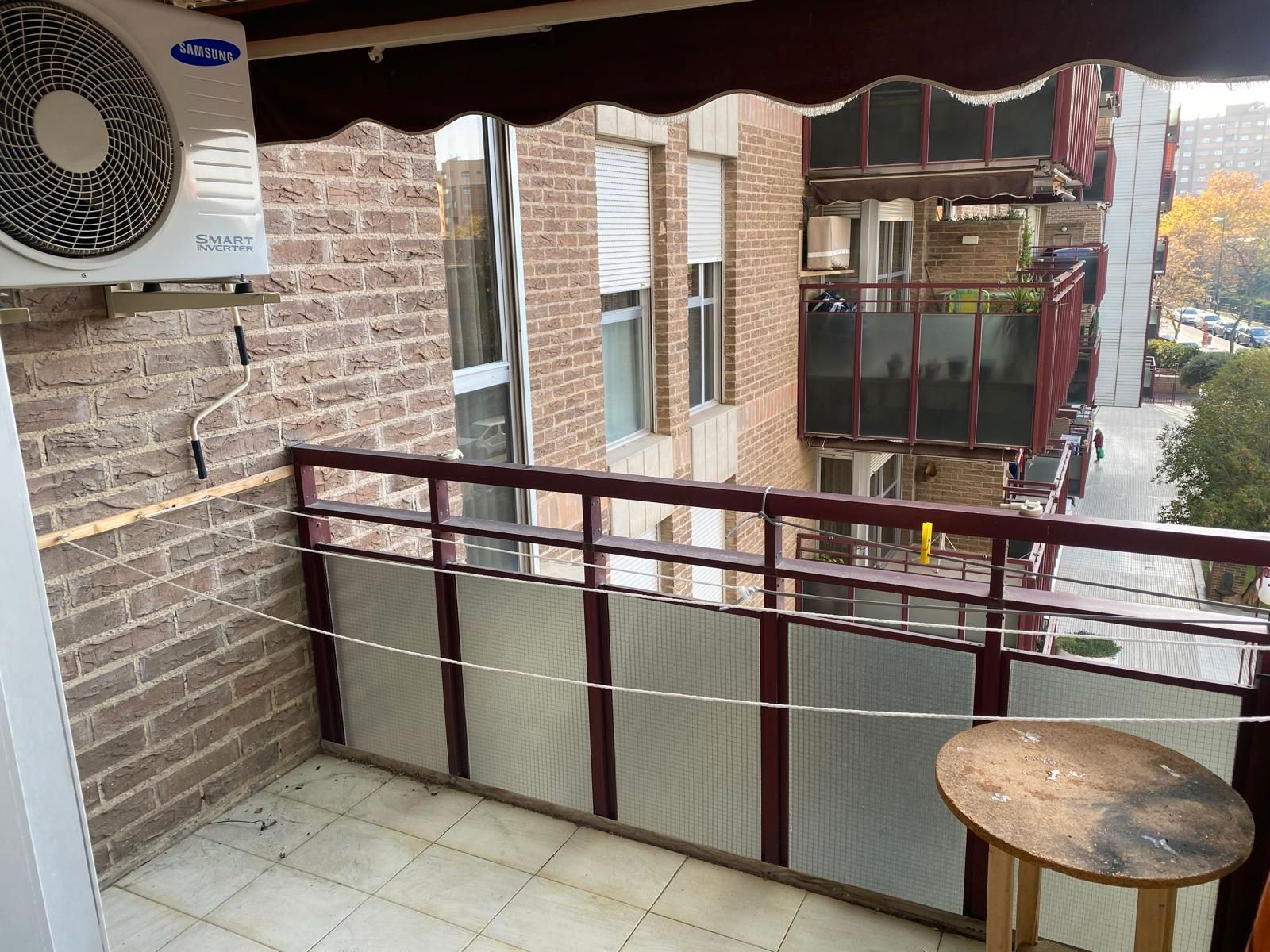 Balcony of Flat for rent in  Zaragoza Capital  with Heating, Terrace and Furnished