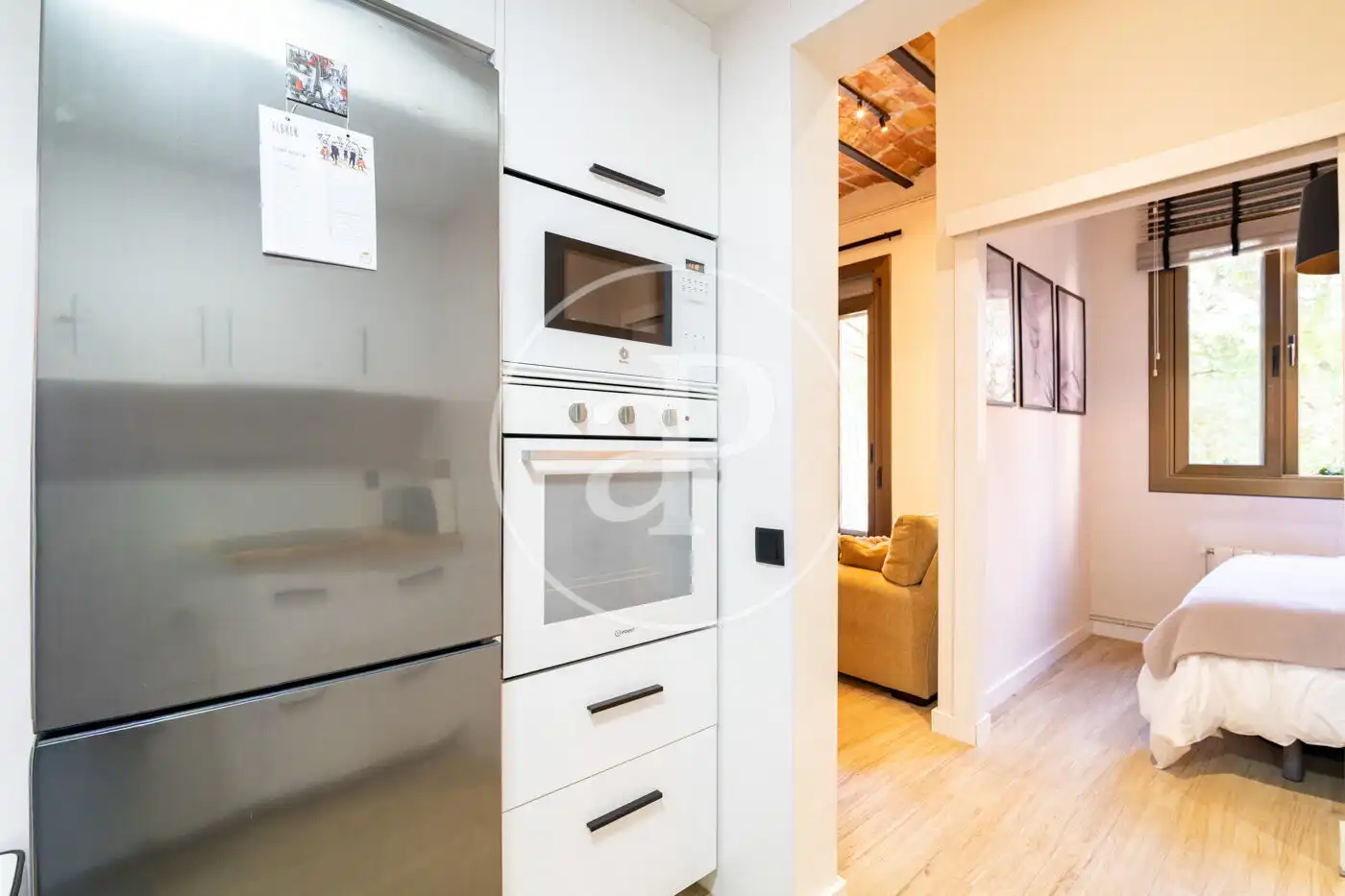 Küche von Wohnung zum Verkauf in Barcelona mit Klimaanlage, Heizung und Terrasse