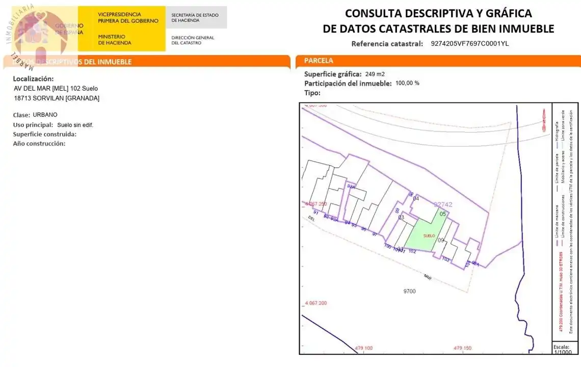 Residencial en venda a Avenida Avenida del Mar, 102, Sorvilán