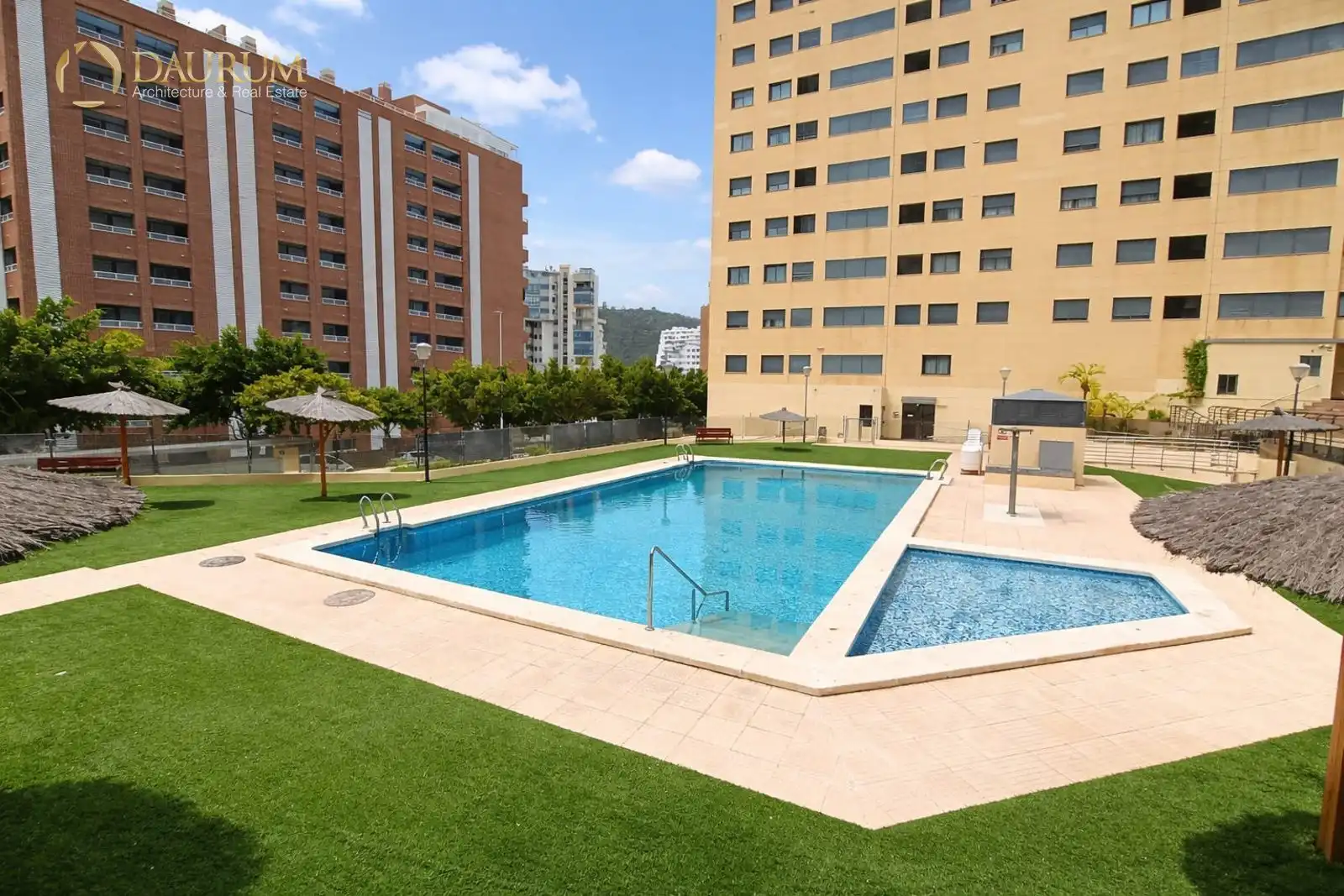 Swimming pool of Duplexes for sale in Villajoyosa / La Vila Joiosa  with Air Conditioner, Terrace and Storage room