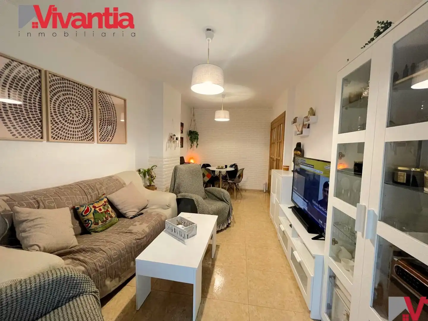 Wohnzimmer von Dachboden zum Verkauf in Lorca mit Klimaanlage, Terrasse und Abstellraum