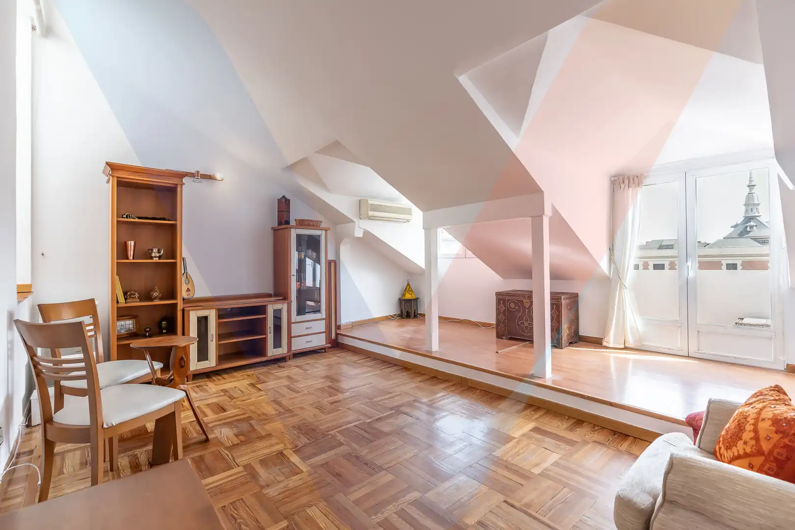 Sala d'estar de Àtic en venda en Madrid amb Calefacció i Terrassa