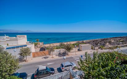 Exterior view of Single-family semi-detached for sale in Alicante / Alacant  with Air Conditioner, Terrace and Balcony