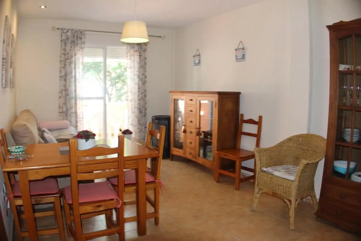 Comedor de Apartamento en venta en Chiclana de la Frontera con Aire acondicionado, Amueblado y Piscina comunitaria