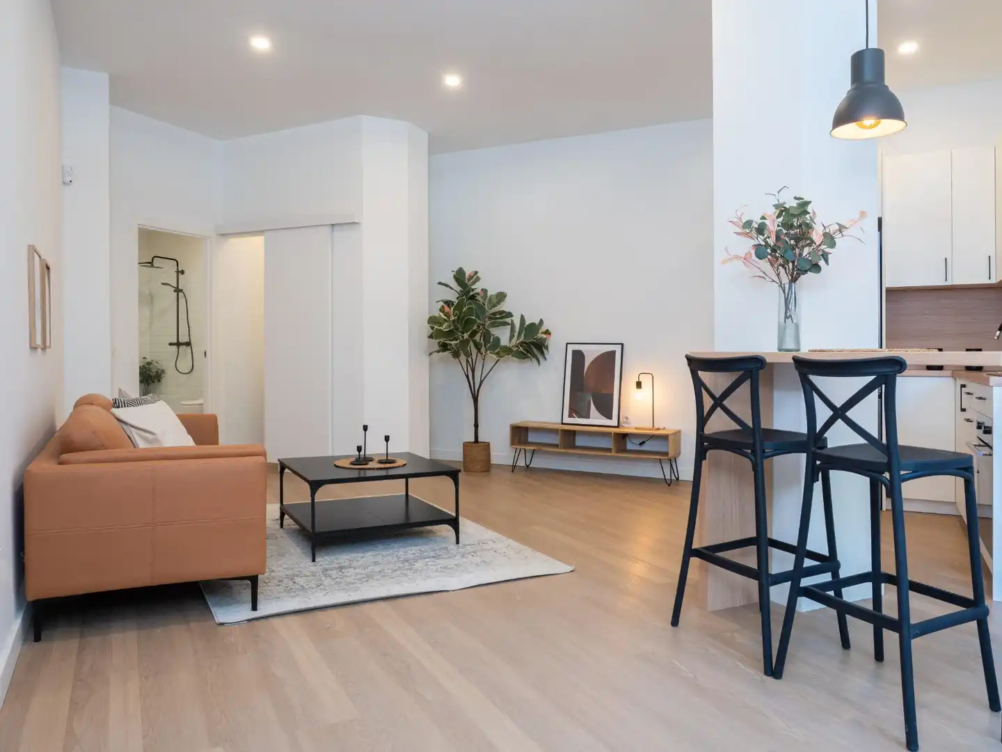 Sala d'estar de Apartament en venda en Málaga