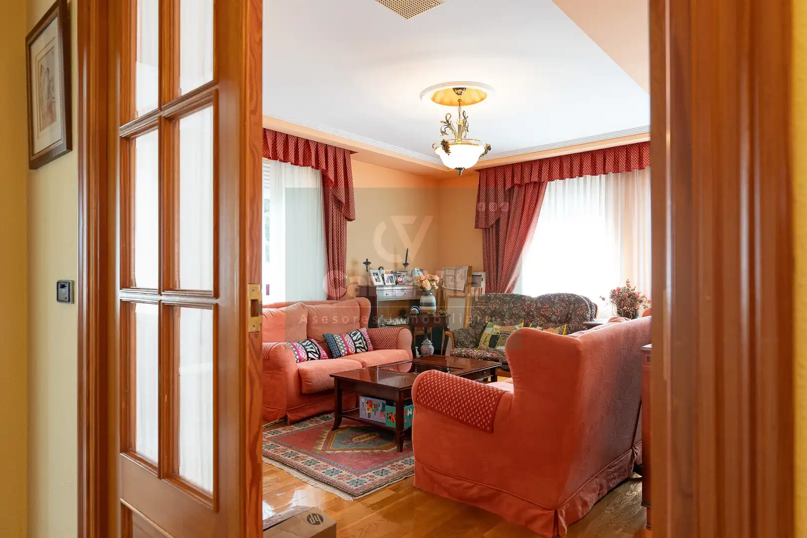 Sala de estar de Dúplex en venta en Lugo con Calefacción, Jardín privado y Parquet