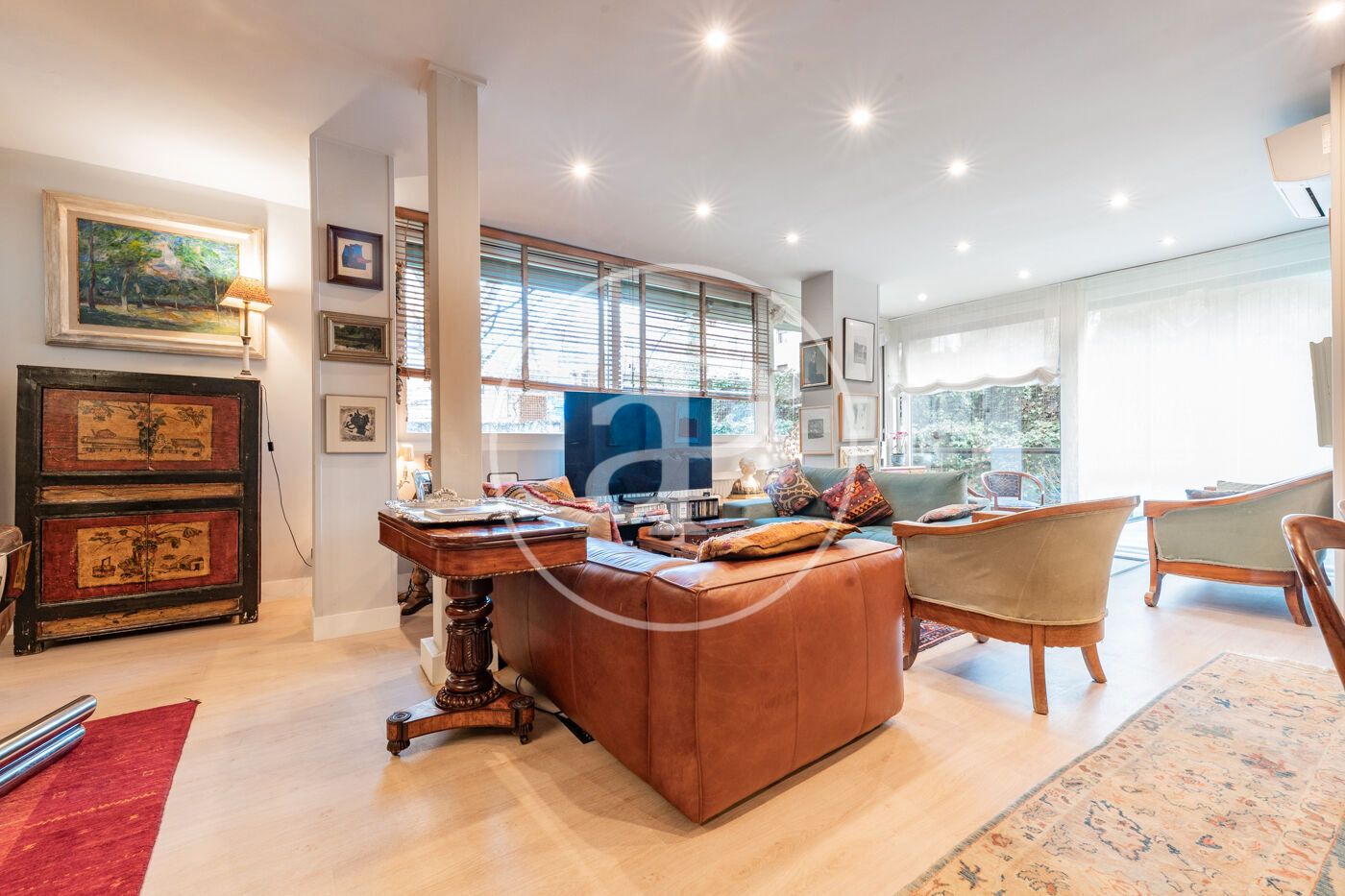 Exterior view of Flat for sale in  Madrid Capital  with Air Conditioner, Heating and Private garden