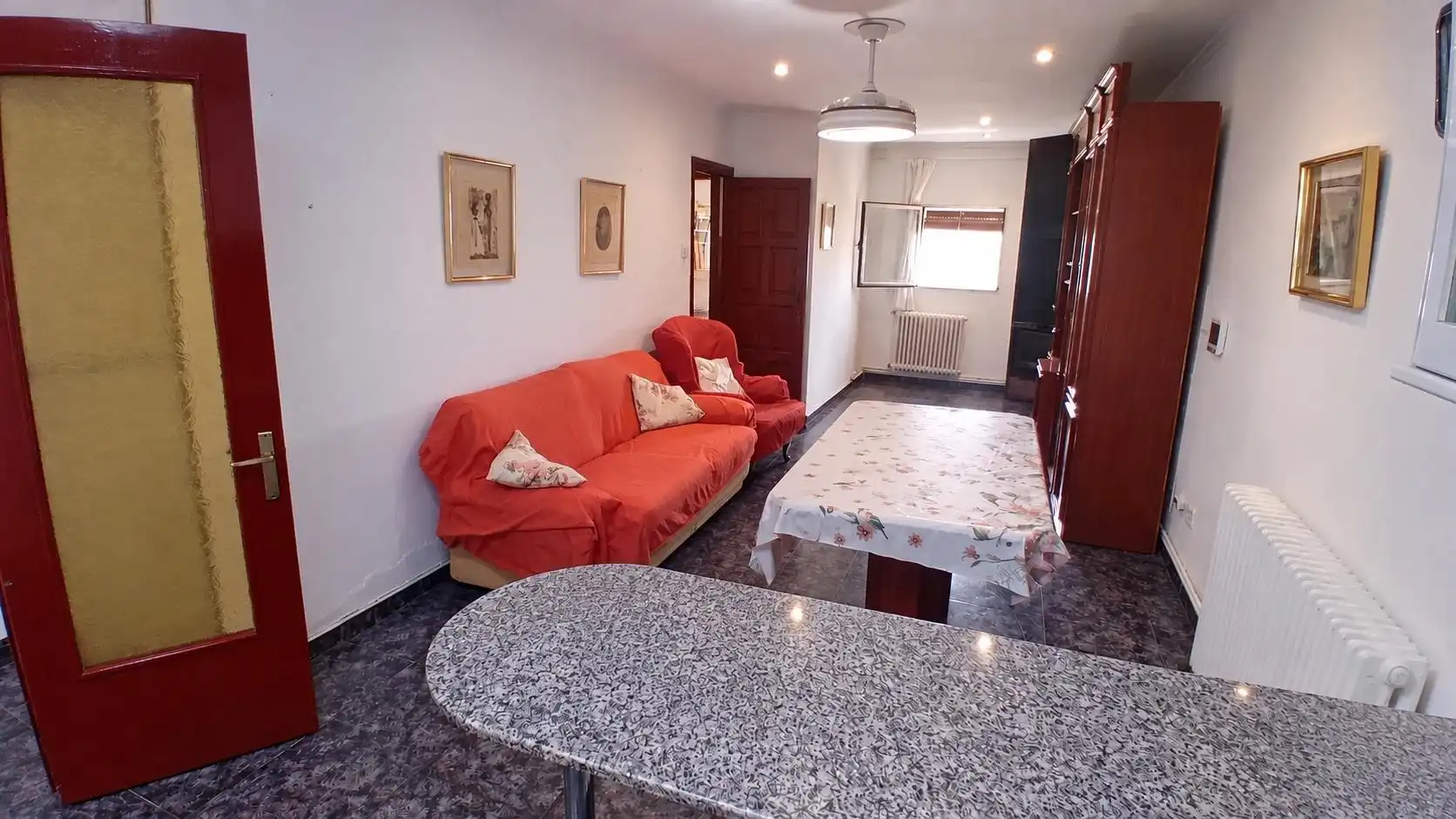 Living room of Houses for sale in Lleida  with Heating, Private garden and Terrace