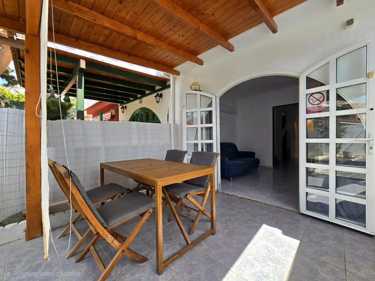 Terraza de Dúplex de alquiler en San Bartolomé de Tirajana con Terraza, Amueblado y Piscina comunitaria
