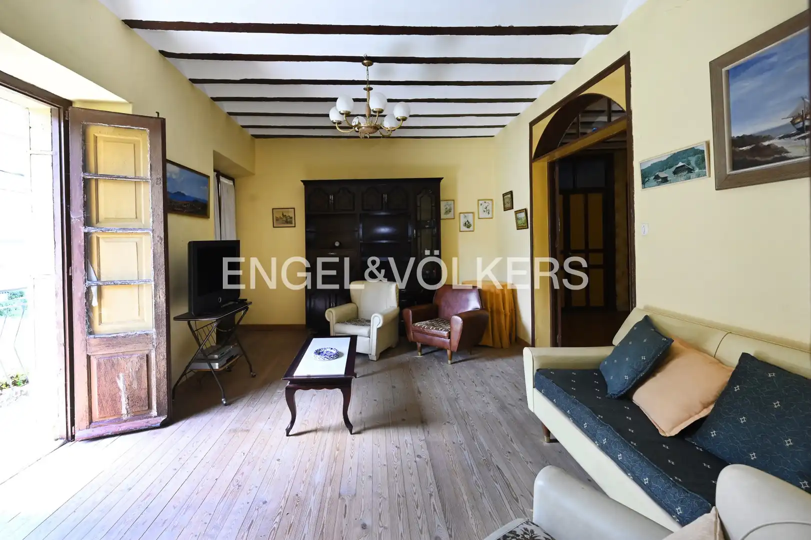 Sala de estar de Casa adosada en venta en Limpias con Calefacción, Jardín privado y Terraza