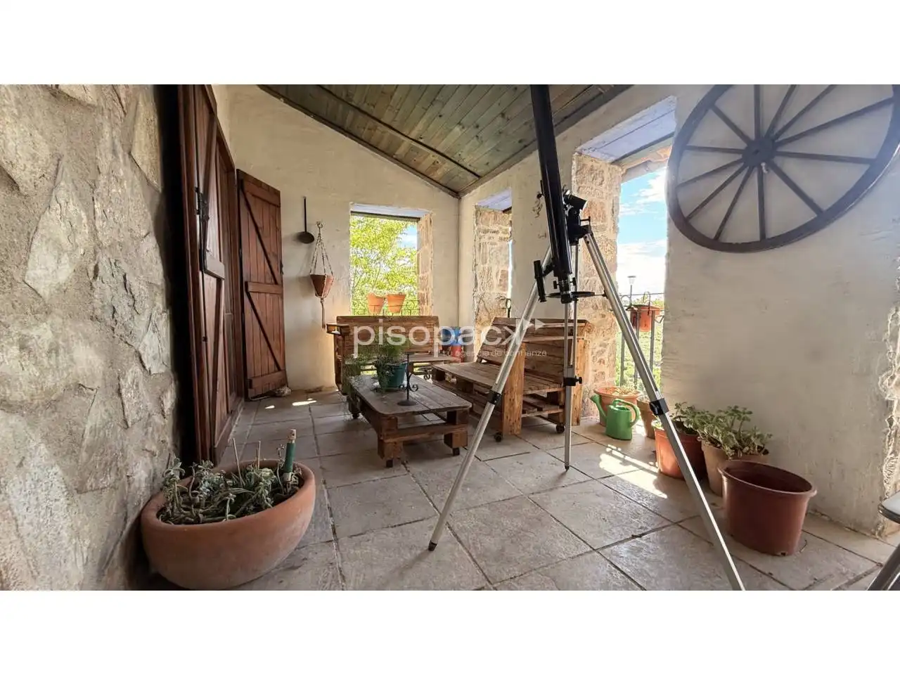 Terrasse von Haus oder Chalet zum Verkauf in Undués de Lerda mit Heizung, Privatgarten und Parkett