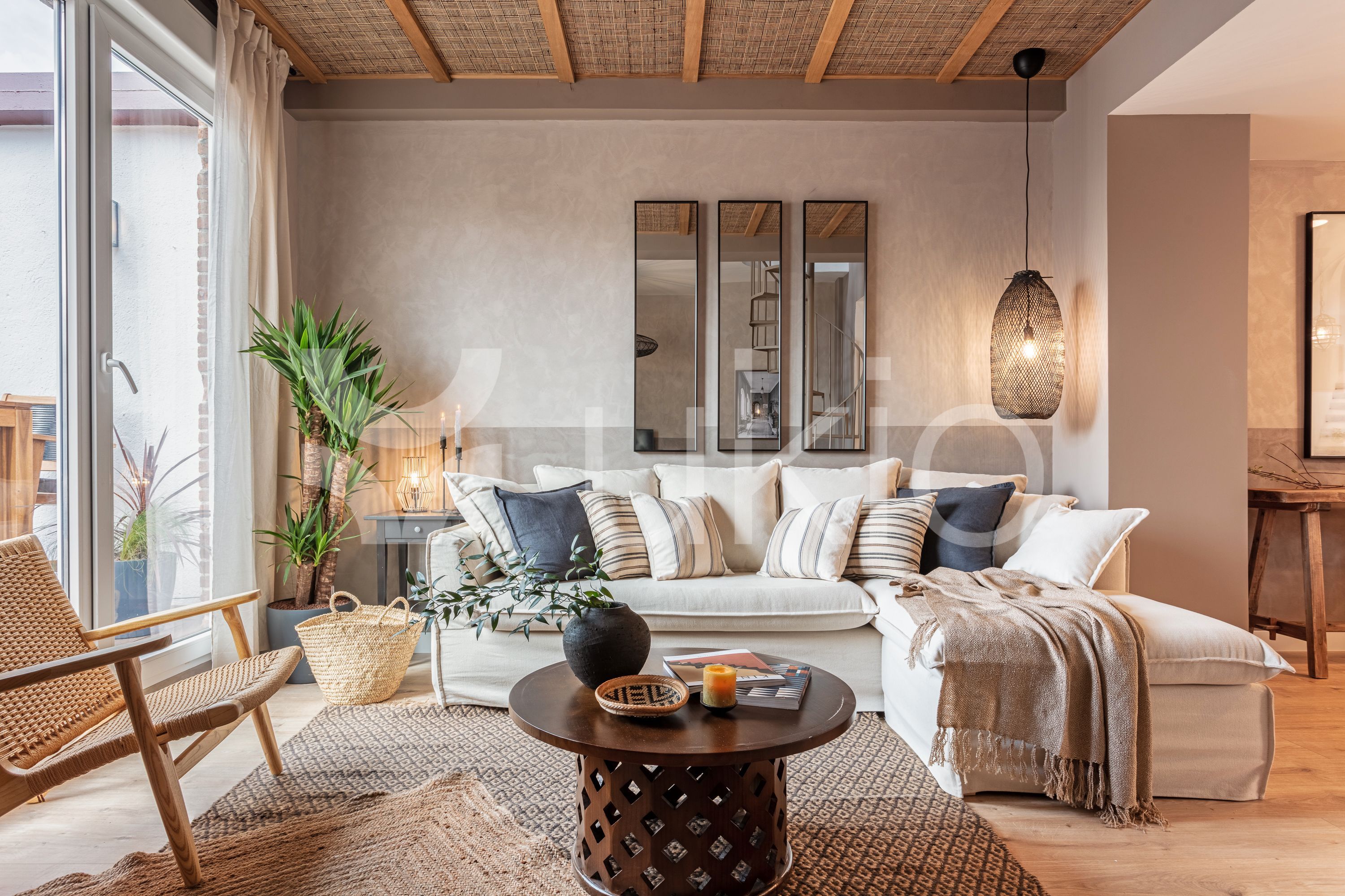 Sala d'estar de Dúplex de lloguer en  Madrid Capital amb Aire condicionat, Calefacció i Terrassa