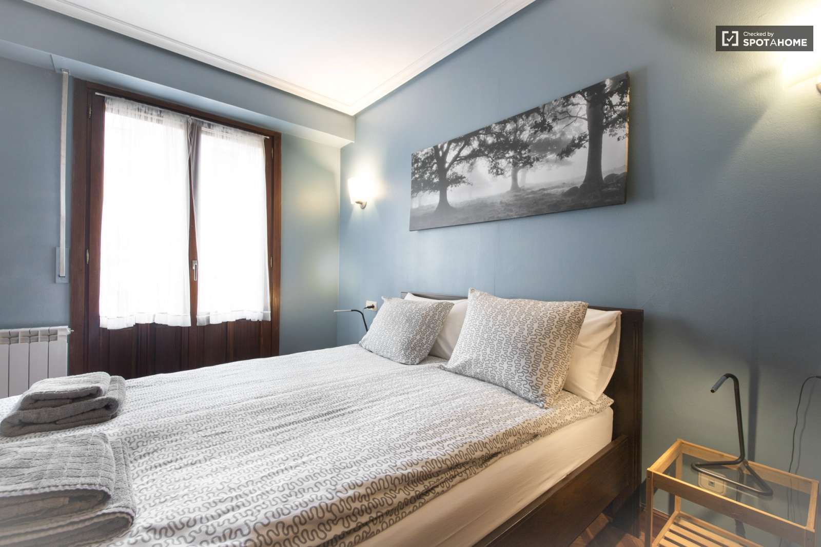 Bedroom of Apartment to share in Villabona  with Air Conditioner, Heating and Terrace