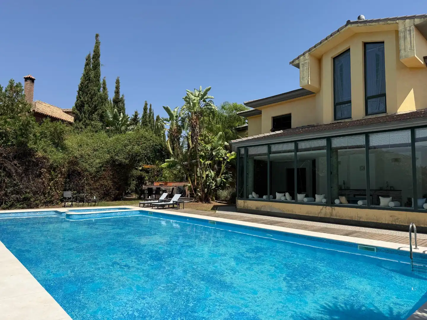 Piscina de Casa o chalet en venta en Gelves con Aire acondicionado, Jardín privado y Terraza