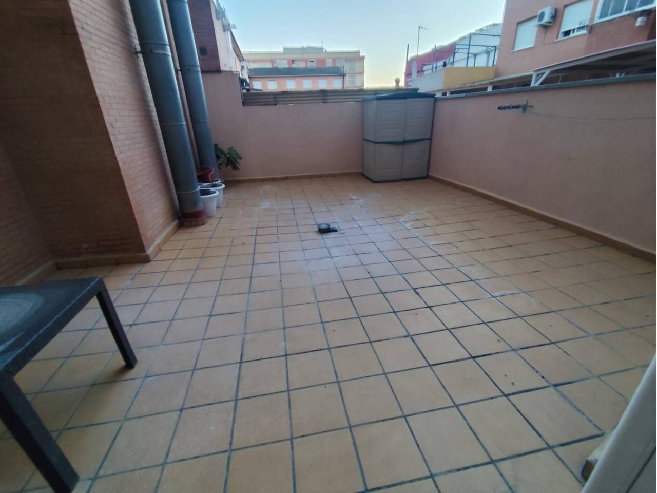 Terrace of Flat to rent in  Valencia Capital  with Air Conditioner, Heating and Private garden