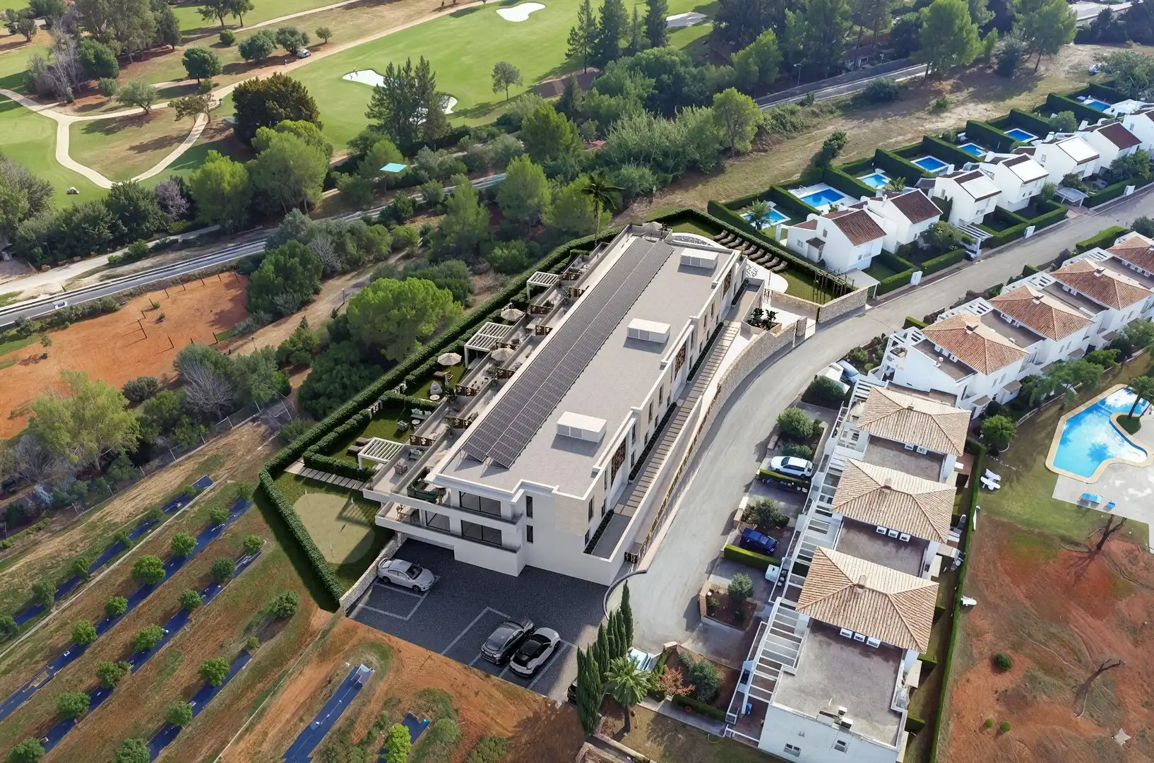 Vista exterior de Apartament en venda en Pedreguer amb Calefacció, Jardí privat i Terrassa