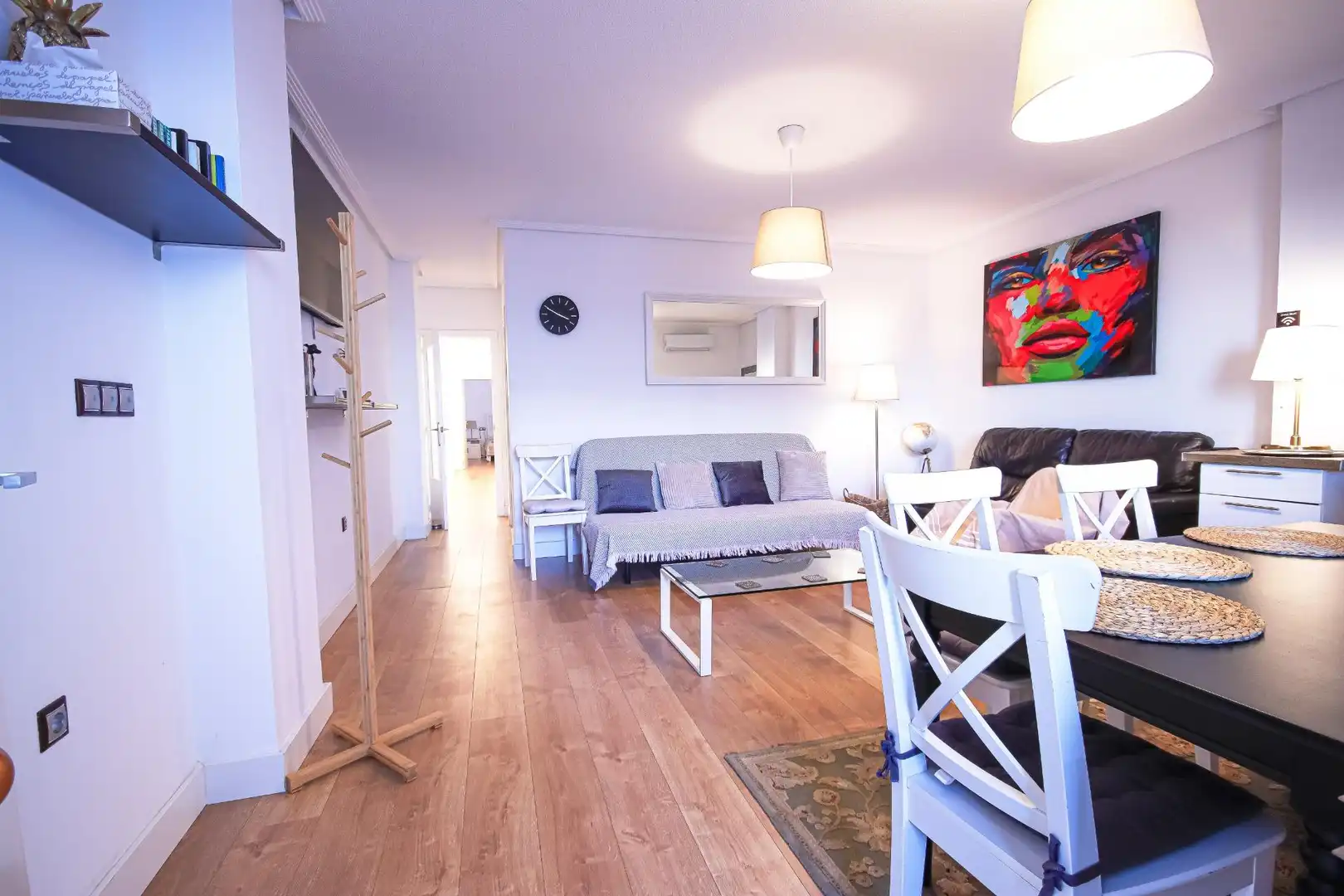 Wohnzimmer von Wohnungen zur Miete in Torrevieja mit Klimaanlage, Heizung und Privatgarten