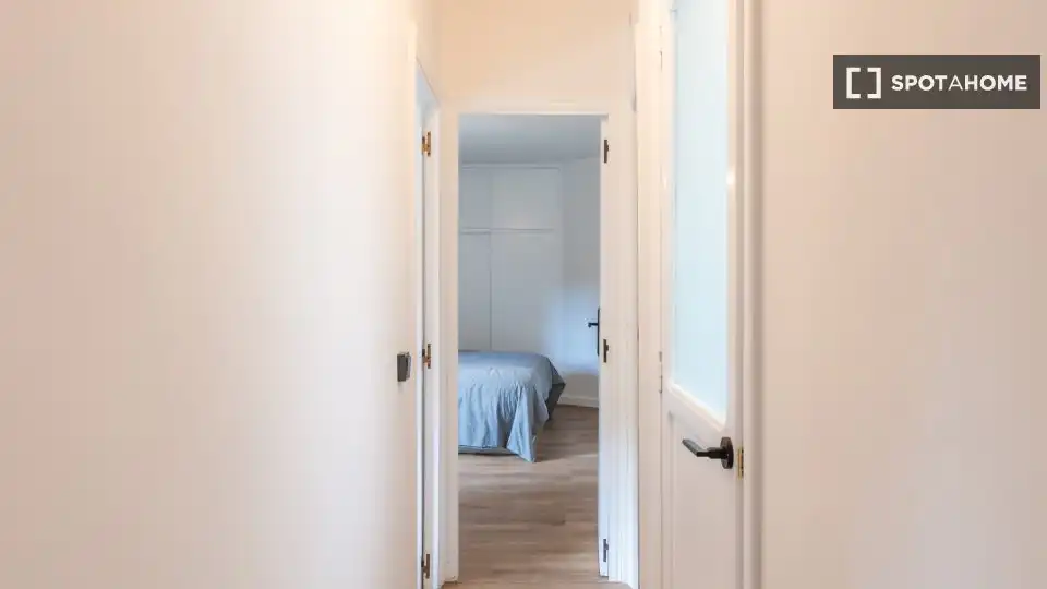 Apartament per a compartir en L'Hospitalet de Llobregat amb Aire condicionat, Terrassa i Moblat