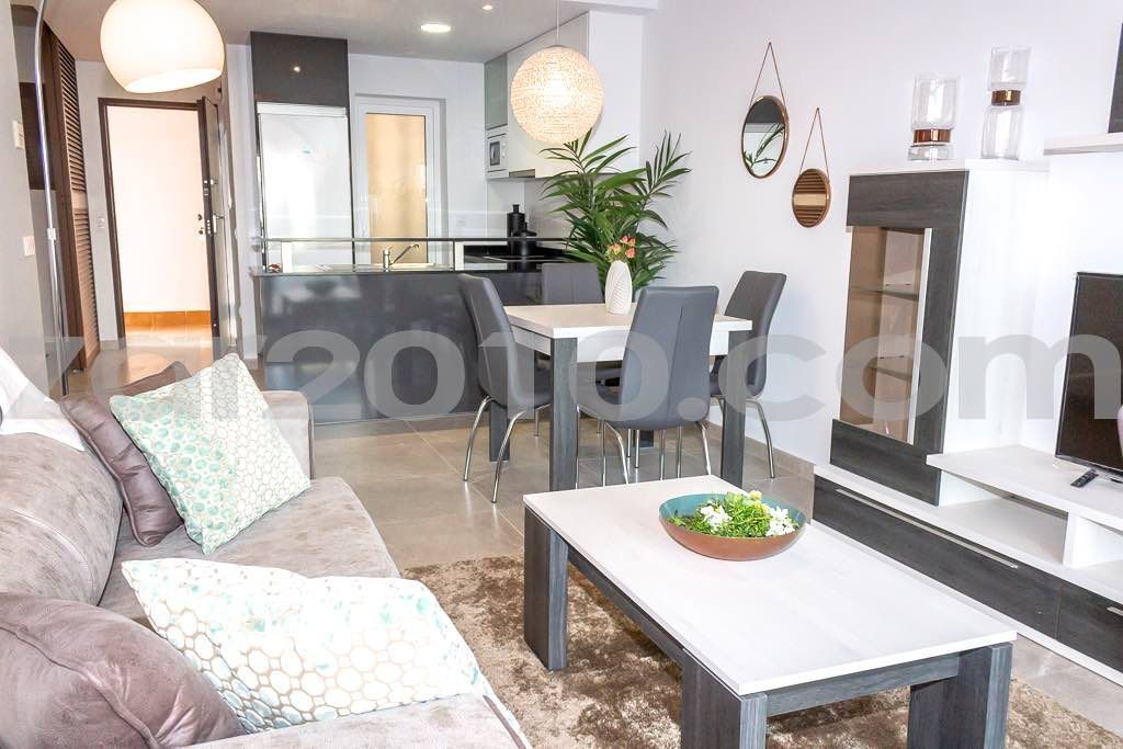 Living room of Flat for sale in Pulpí  with Terrace, Swimming Pool and Balcony