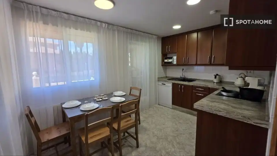 Cocina de Piso para compartir en Mutxamel con Aire acondicionado, Terraza y Amueblado