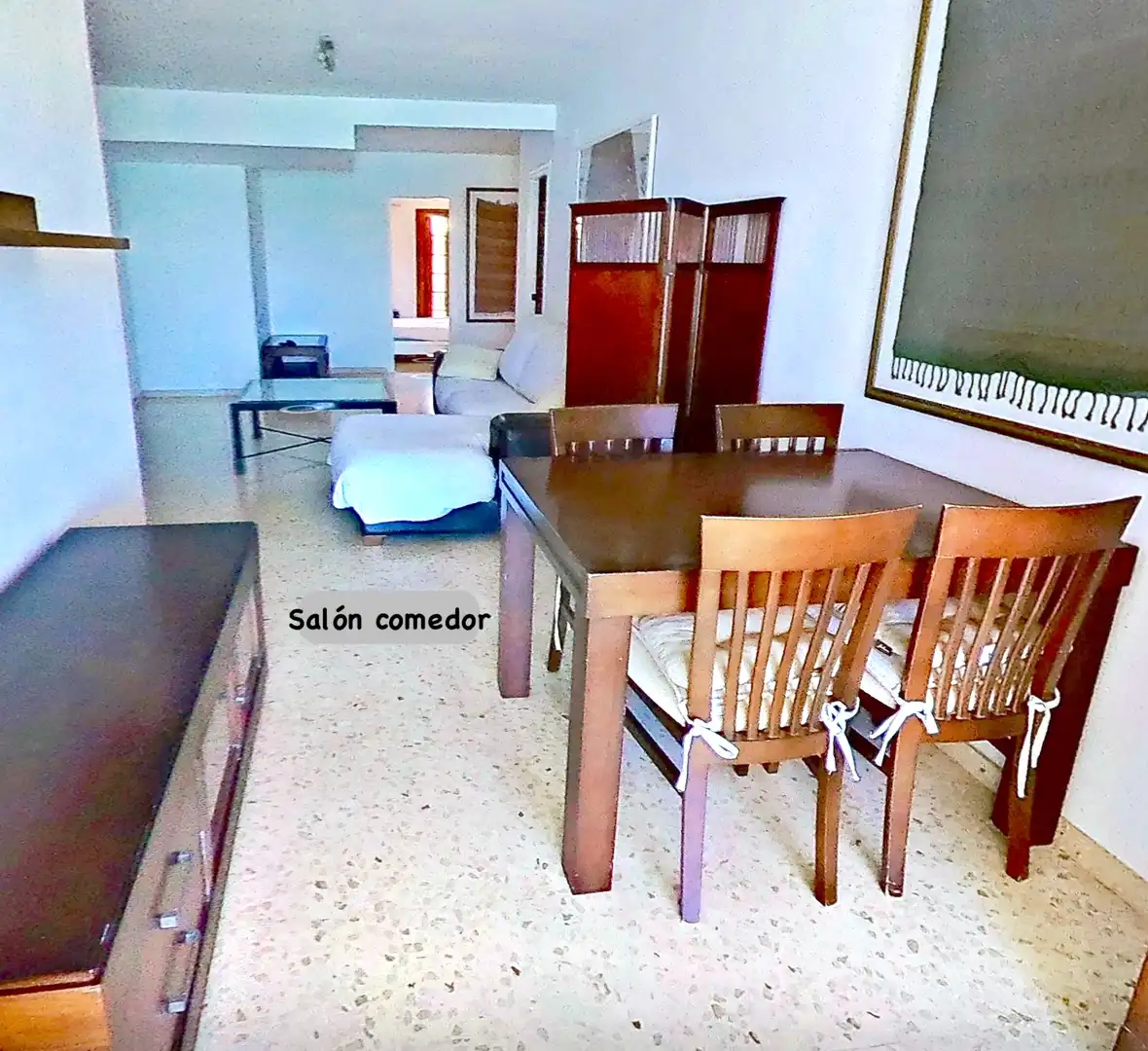 Sala d'estar de Apartament en venda en Alboraya amb Aire condicionat, Terrassa i Moblat