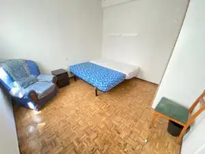 Schlafzimmer von Wohnung zur Miete in Madrid mit Heizung, Möbliert und Ofen