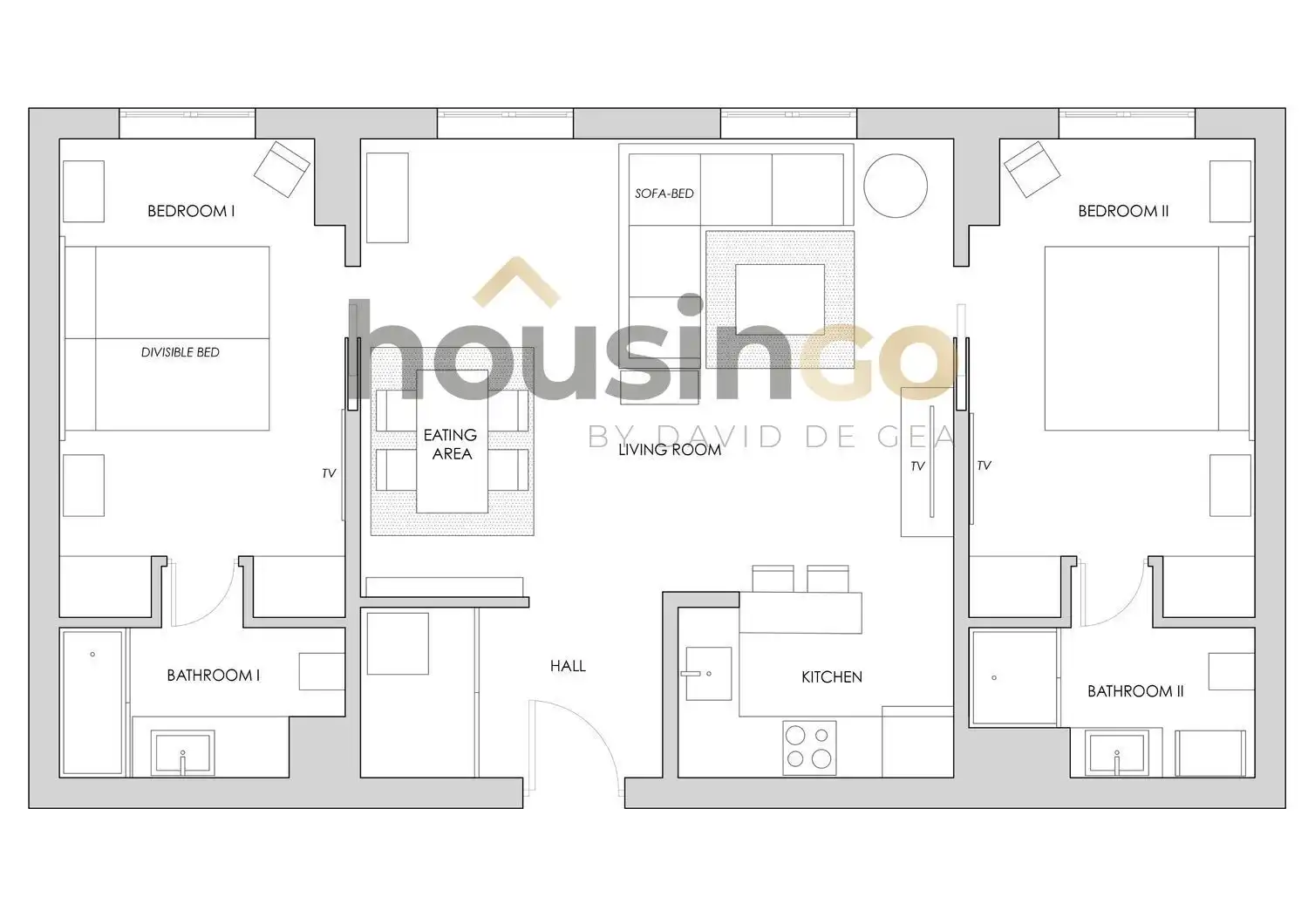 Flat for rent in Madrid  with Air Conditioner, Heating and Parquet flooring