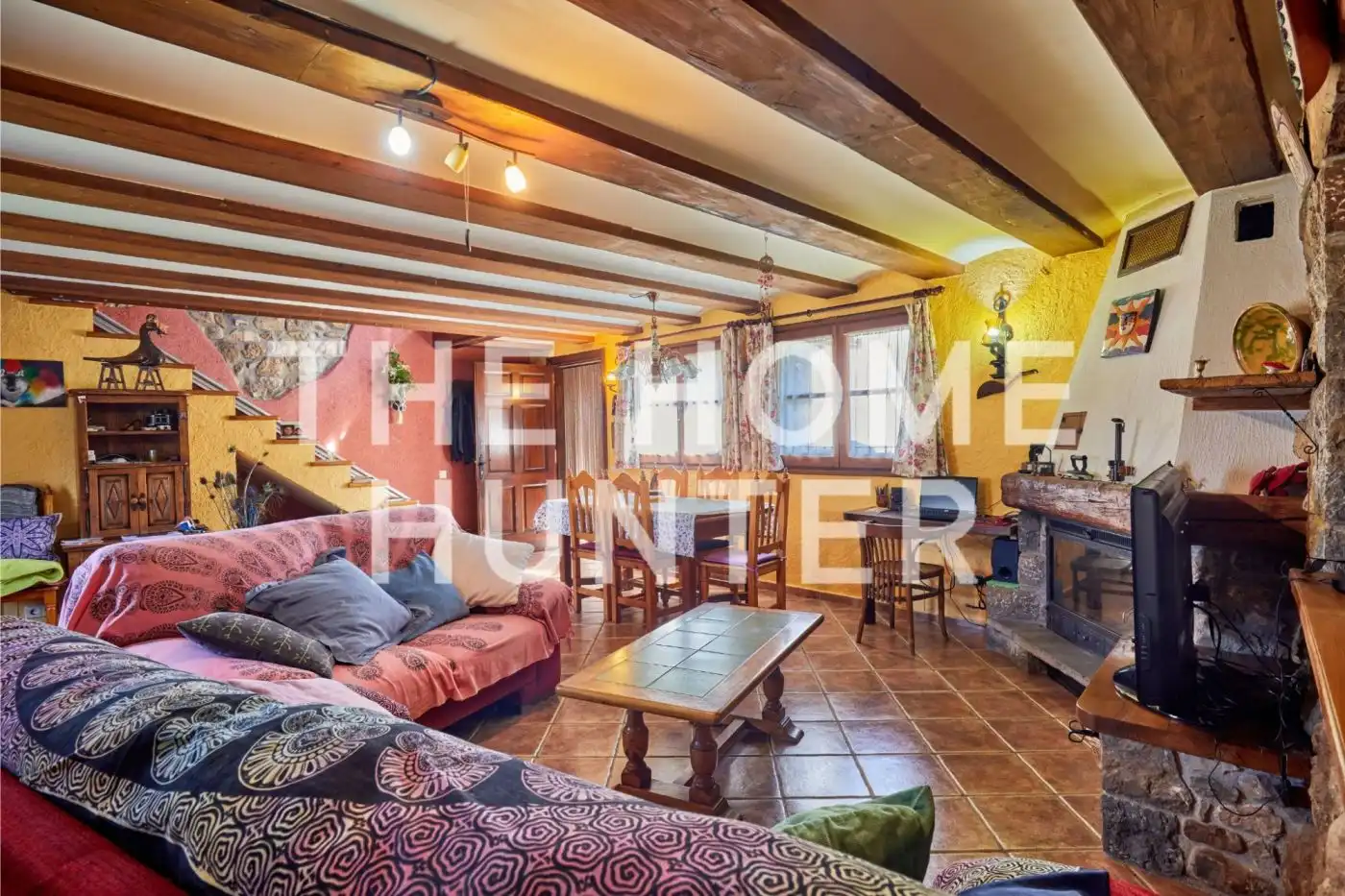 Sala d'estar de Casa o xalet en venda en Saldes amb Calefacció, Jardí privat i Terrassa