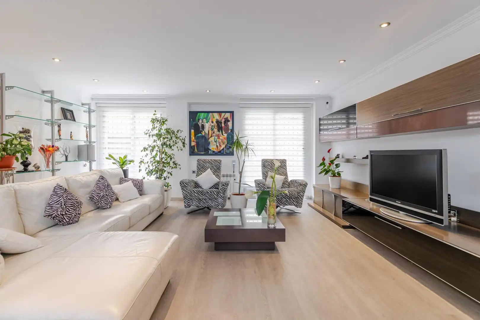 Sala de estar de Casa adosada en venta en Sagunto / Sagunt con Aire acondicionado, Calefacción y Terraza