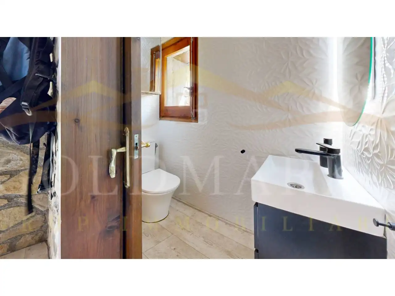 Baño de Finca rústica en venta en Sant Jaume de Frontanyà con Calefacción y Jardín privado