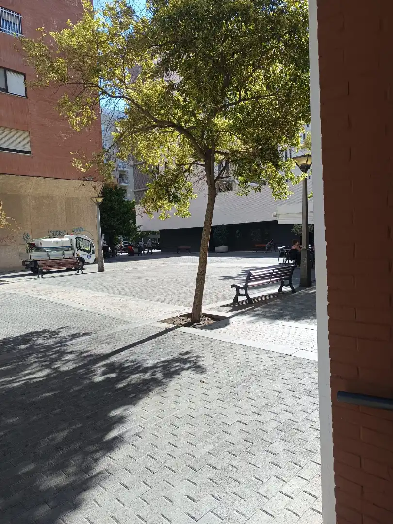 Vista exterior de Piso de alquiler en Huelva con Aire acondicionado, Amueblado y Horno