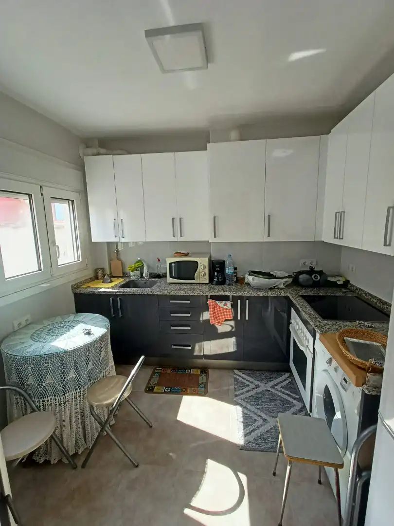 Kitchen of Flat for sale in Pozaldez  with Furnished and Balcony