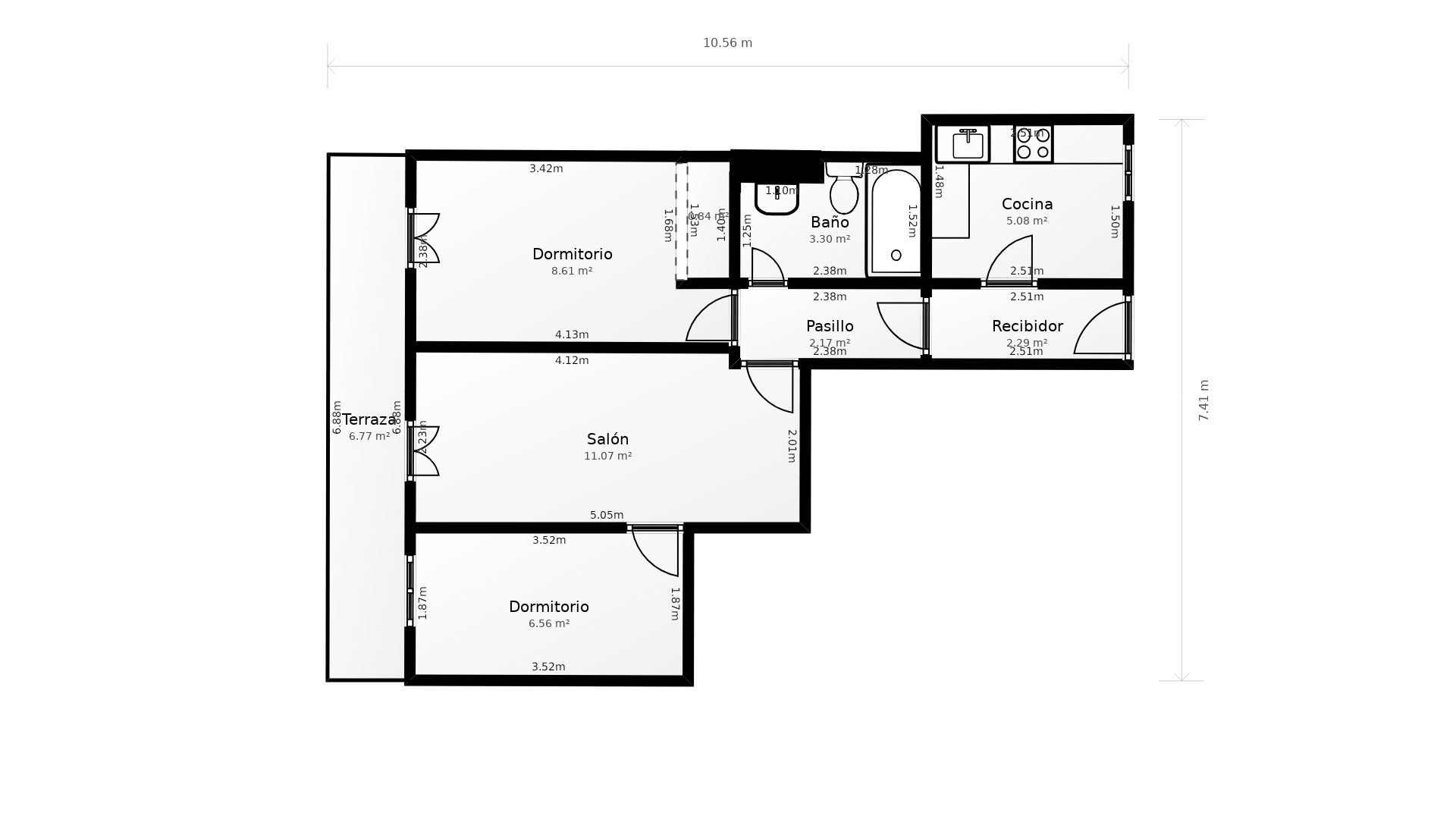 Piso de alquiler en  Madrid Capital con Terraza, Horno y Se aceptan mascotas