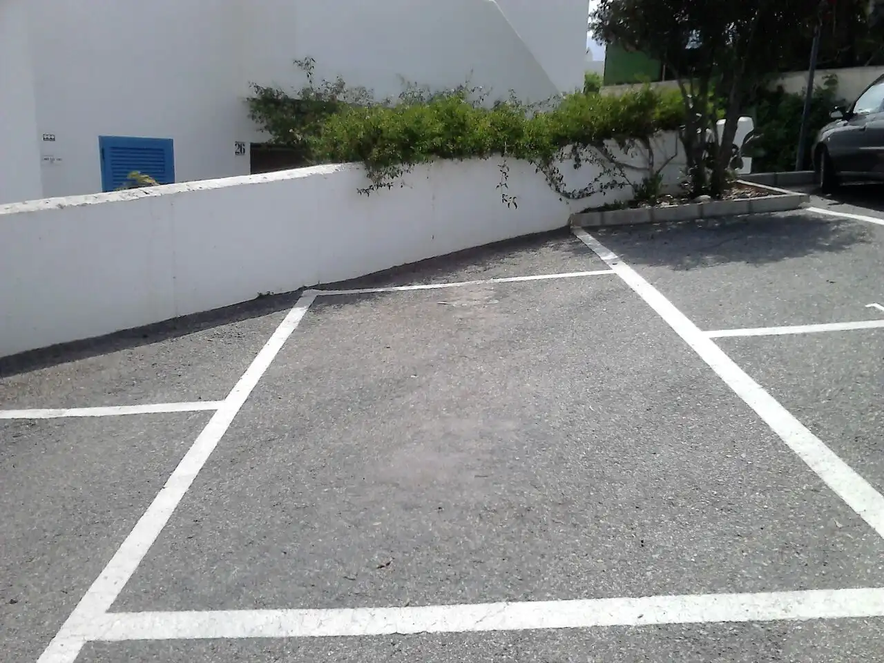 Aparcament de Apartament de lloguer en Mojácar amb Aire condicionat, Jardí privat i Terrassa