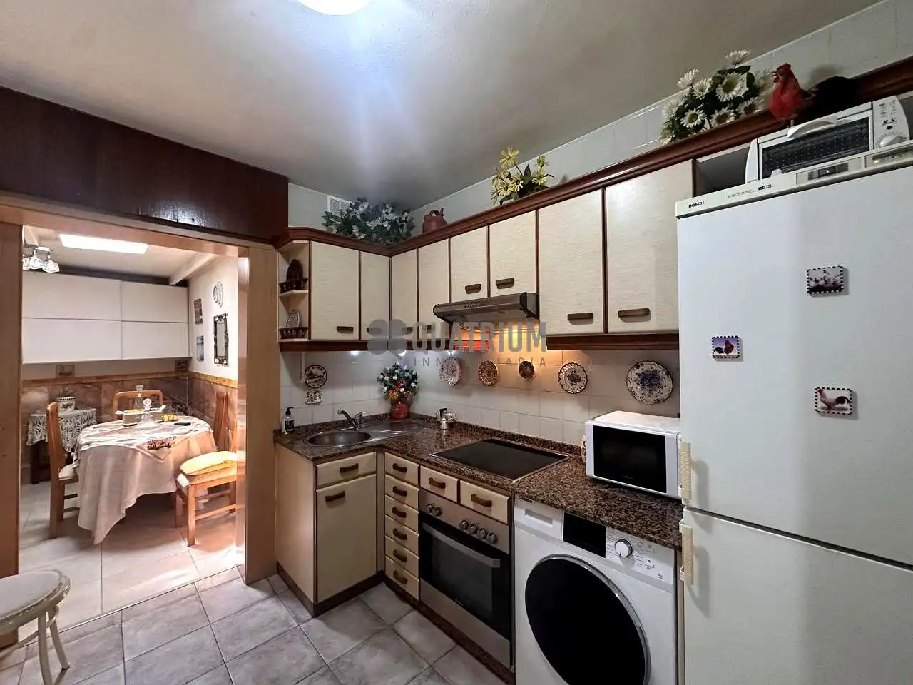 Kitchen of Flat for sale in A Estrada   with Terrace and Furnished
