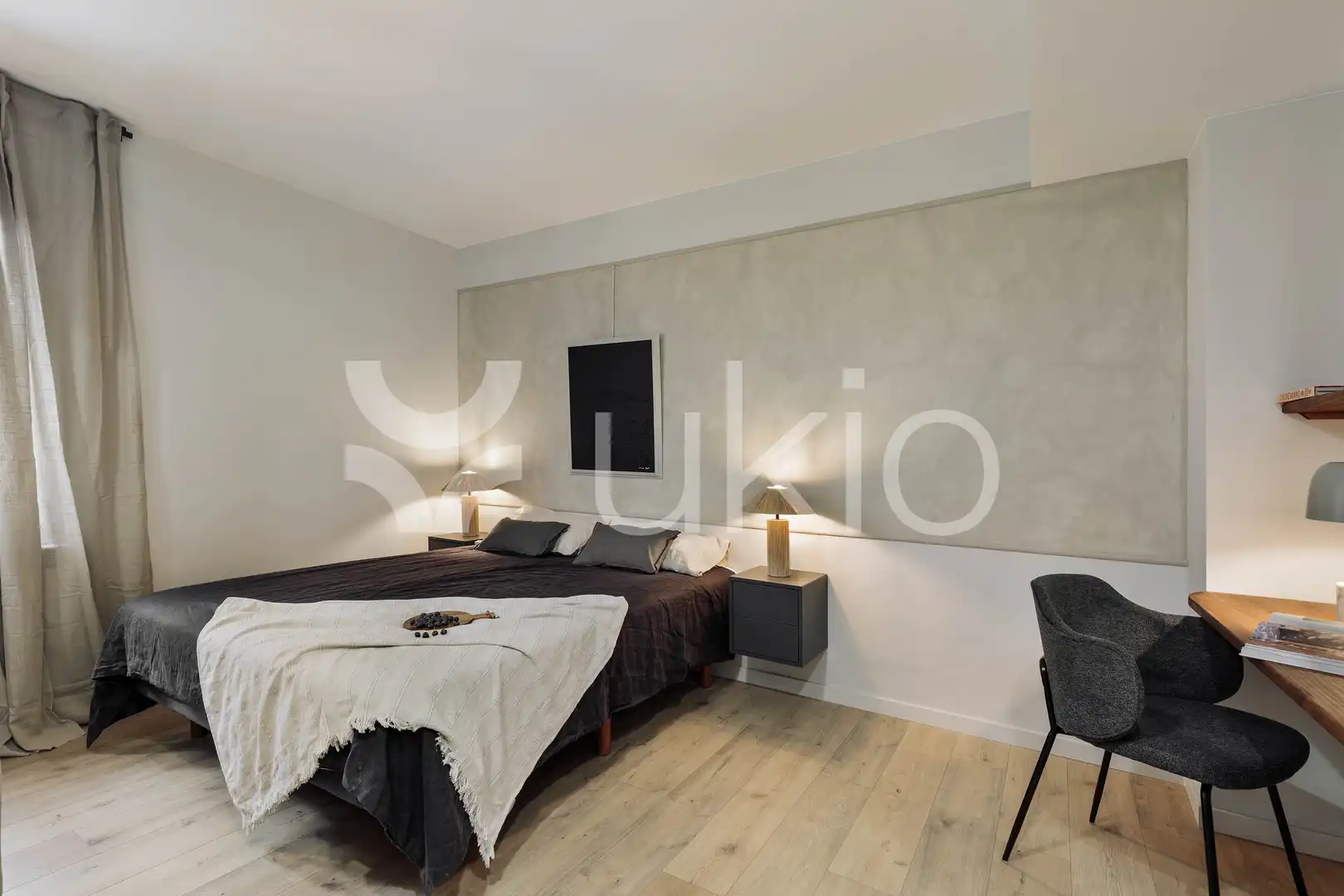 Bedroom of Apartments for rent in Barcelona  with Air Conditioner, Heating and Terrace