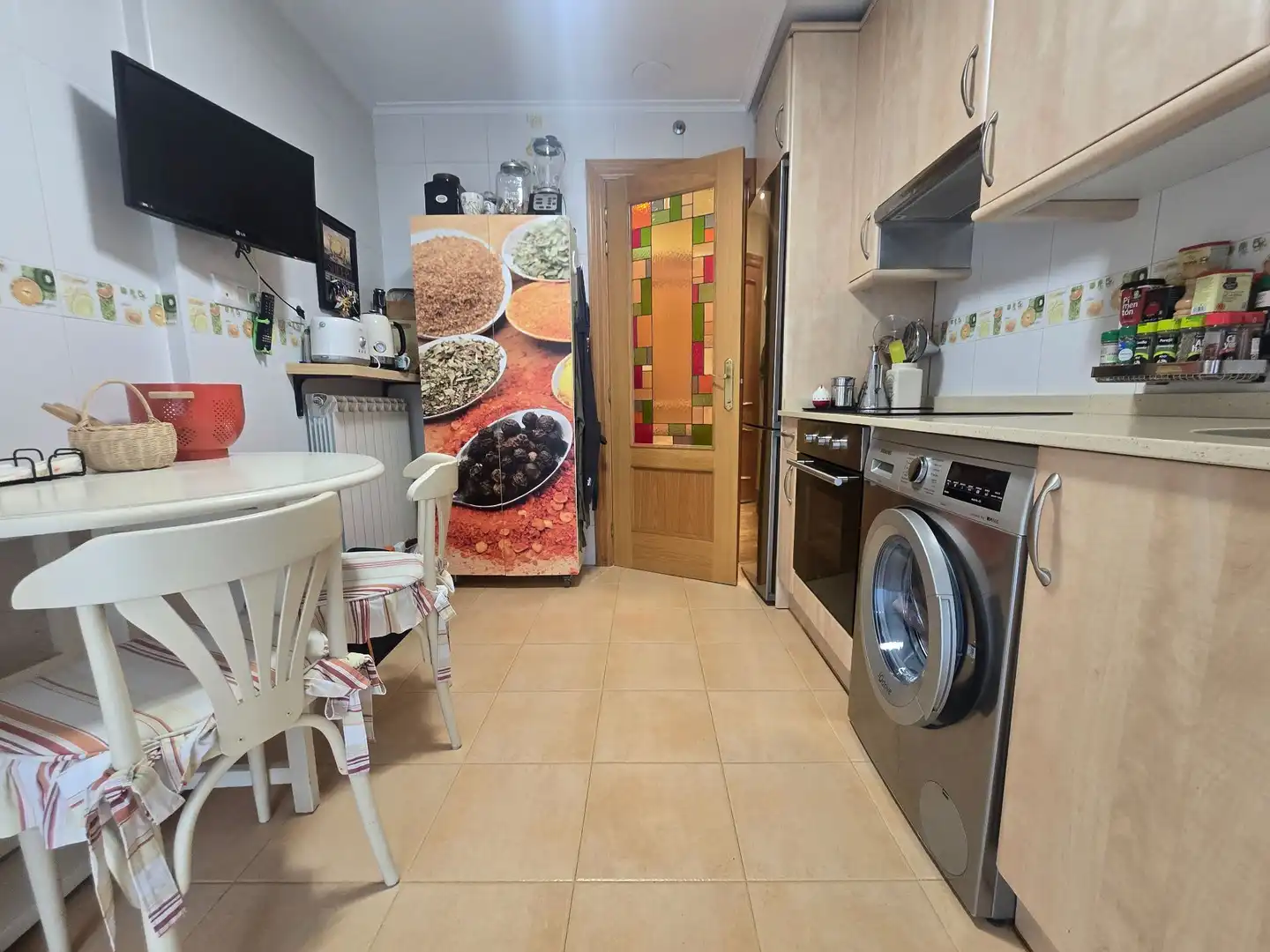Cuina de Apartament en venda en Villamediana de Iregua amb Calefacció, Jardí privat i Terrassa