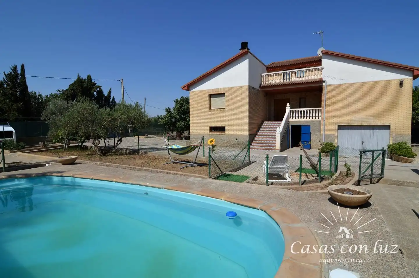 Piscina de Casa o chalet en venta en Zaragoza con Jardín privado, Trastero y Piscina