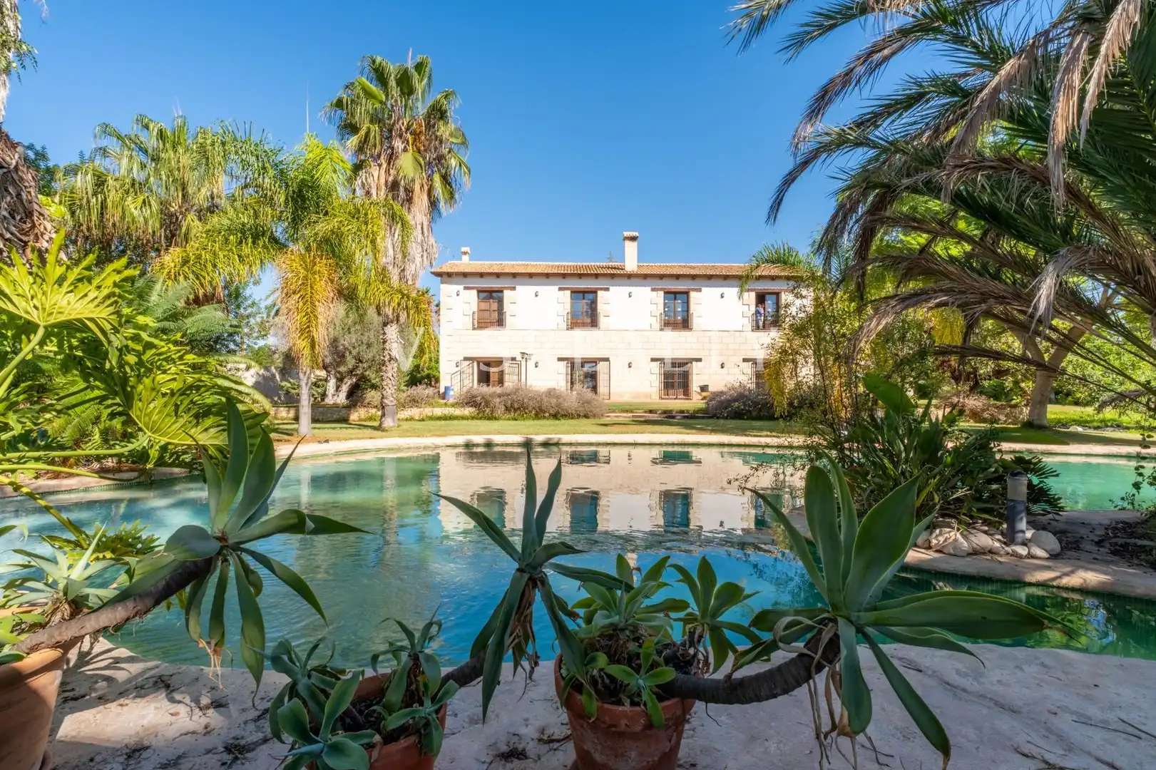 Jardí de Casa o xalet en venda en Elche / Elx amb Aire condicionat, Calefacció i Jardí privat